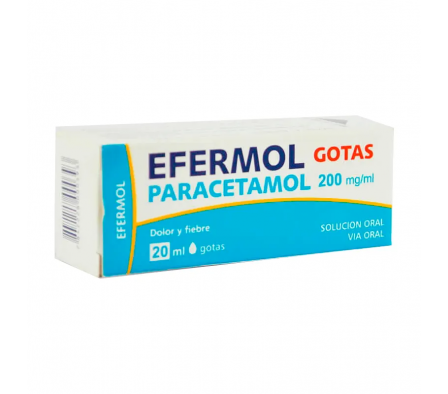 Efermol Paracetamol 200 mg Gotas - 20 mL