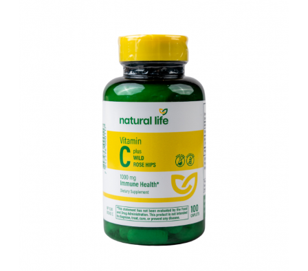 Natural Life Vitamina C + Escaramujos 1000mg x 100