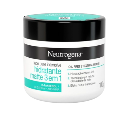 Neutrogena Crema Facial Hidratante Mate 3-1 100gr