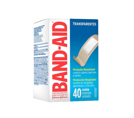 Band-Aid Curitas Transparentes 40 Unidades