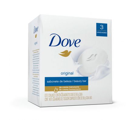 Dove Jabon en Barra Original x3 90gr