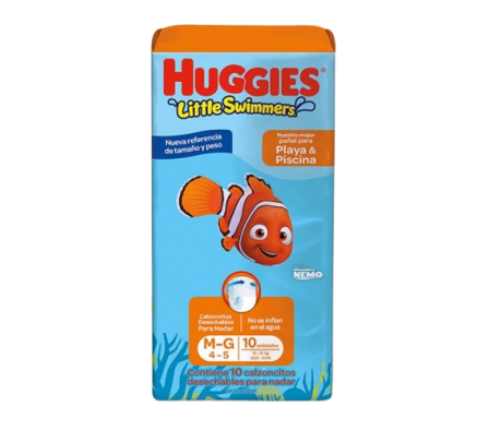Huggies Pañal Swimmers G 10 unidades