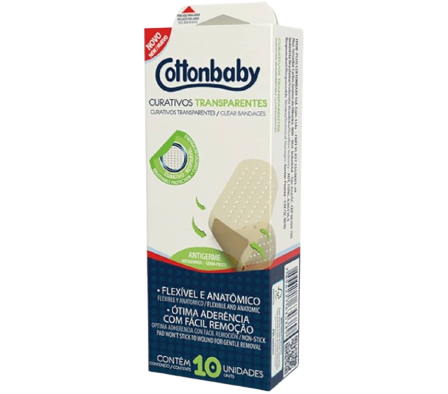 Cottonbaby Curitas Transparentes 10 Unidades