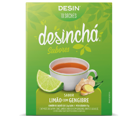 Desinchá Té de Limón con Jengibre 10 Unidades.
