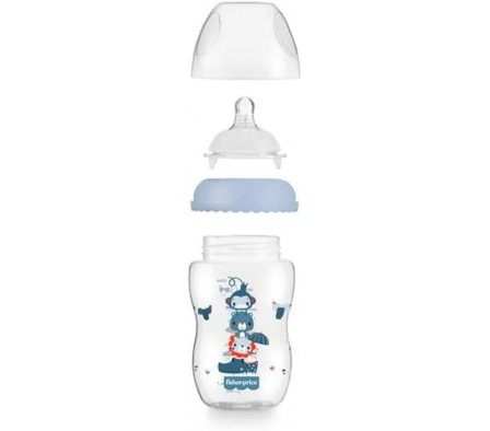 Fisher Price Biberón First Moment Azúl 330ml