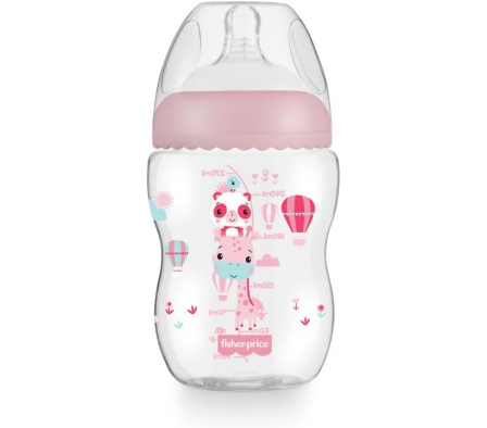 Fisher Price Biberón First Moment Rosa 270ml
