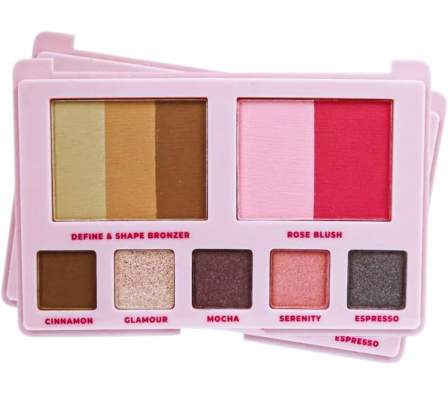 RubyRose Paleta Linea Rosa Contorno,Rubor y Sombra