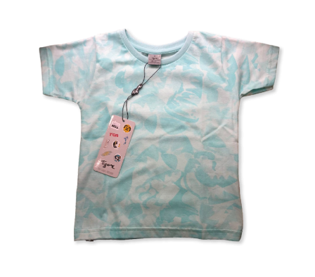 Camiseta Masculina Celeste Tam 20-24 Meses