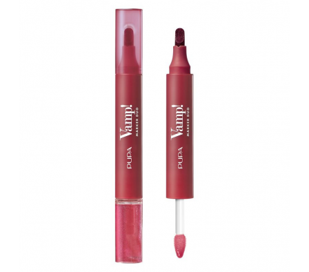 Pupa Marcador y Aceite Labial Vamp! Mark Duo Cherr