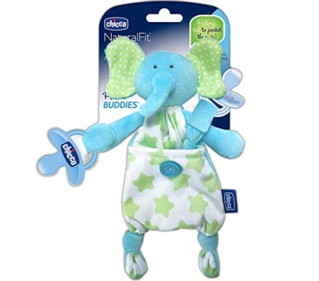 Chicco PortaChupete Pocket Friend Elefante 0M+