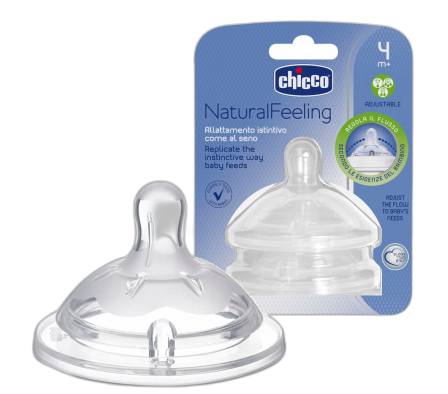 Chicco Tetina Flujo Regulable 4m+ 2 Unid.