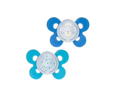 Chicco Chupete PhysioComfort Azul-Blan 16-36M+ 2 U