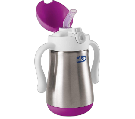 Chicco Vaso Inox PowerCup Rosa 18m+ 237ml