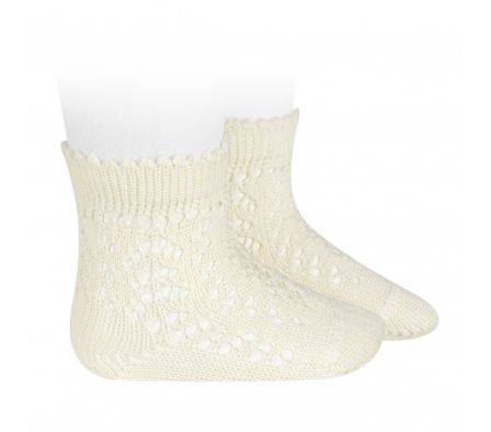 Condor Calcetin Corto Perle Calado 18/24M Cava