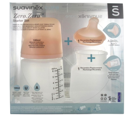 Suavinex Set Inicio Biberón Zero Zero y Recambio