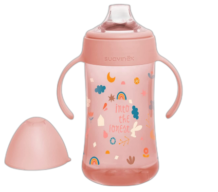 Suavinex Biberon +4m Asas 270ml Forest Rosa 