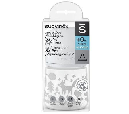 Suavinex Biberon Tetina Pro Flujo Lento Fox