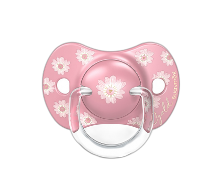 Suavinex Chupete Fisiológico Gold Rosa +18meses 