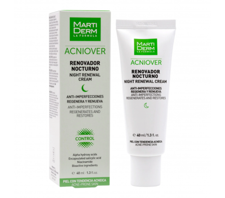 Martiderm Crema Facial Acniover Ren. Nocturna 40ml