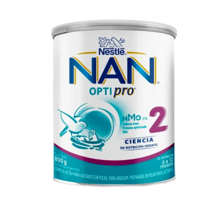 Nestle Nan 2 Leche en Polvo OptiPro BL 800g