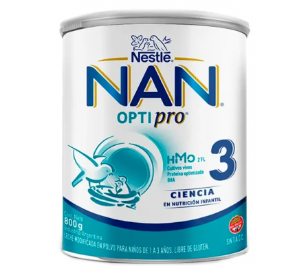 Nestle NAN 3 Leche en Polvo OptiPro BL 800g
