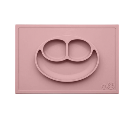 EzPz Set Primeros Alimentos Happy Mat Rosa