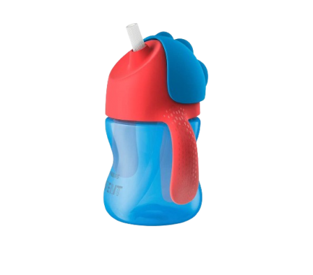 Avent Vaso C/ Pajita y Asas Azul-Rojo 200ml