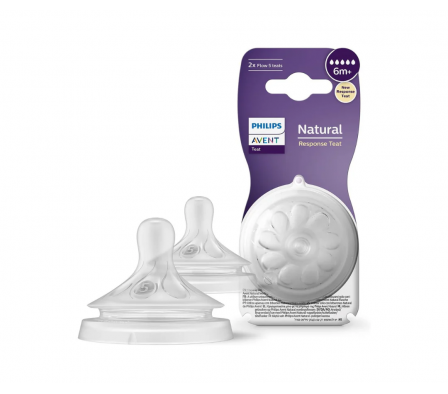 Avent Pack 2 Tetinas Flujo Rápido/Espeso +6M