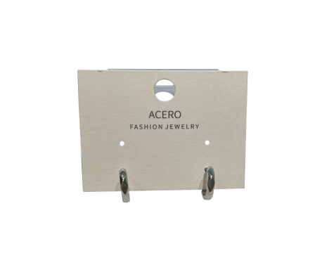 Madonna Aro de Acero Argolla Mini Plateado cod 324