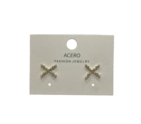 Madonna Aro de Acero Cruz c/Detalles cod 320