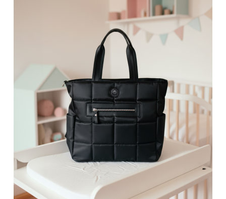 Las Floritas Bolso Maternal Dini Negro