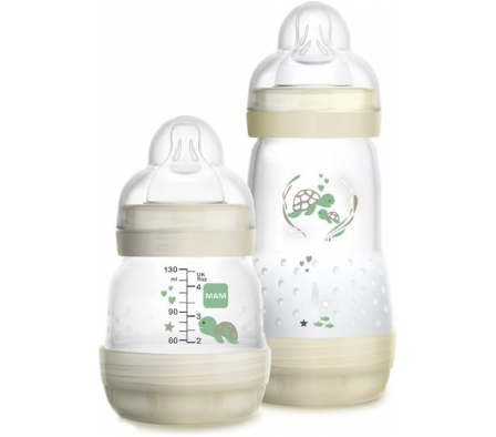 Mam Set 2 Biberon Anticolico Neutro 0M+130ml/260ml