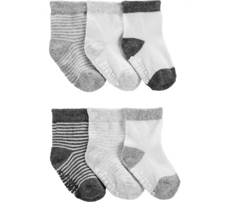 Carters Pack 6 Pares de Medias Algodón Unisex Bebé