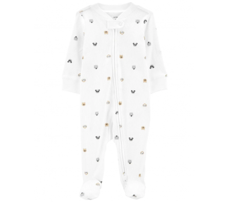 Carters Pijama Con Pie Animales de Algodón  6M