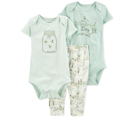 Carters Set Bodies y Pant Bosque Niño 24M