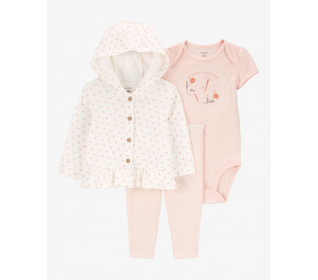 Carters Set Body, Remera y Short Niña 9M
