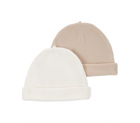 Carters Pack 2 Gorros Beige Poliéster 0/3M