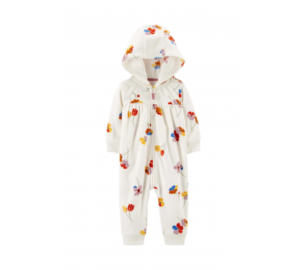 Carters Mameluco Floral Micropolar 3M