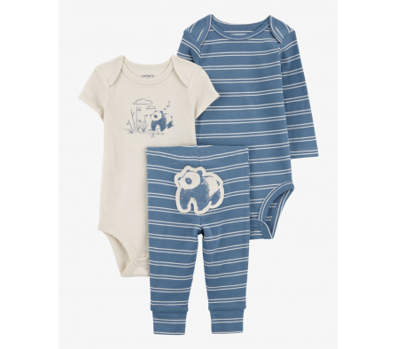 Carters Set Bodies MC y Pant Panda Niño 9M