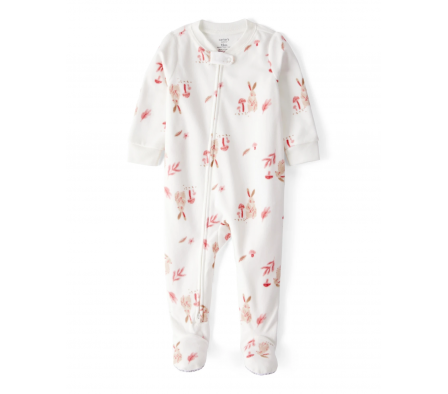 Carters Pijama c/Pie Conejos Micropolar 18M