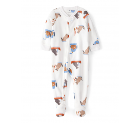 Carters Pijama c/Pie Bosque Micropolar 18M