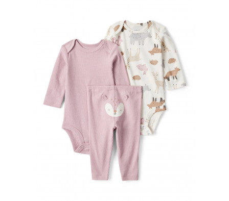 Carters Set Pantalon y Bodies Ciervo 3M