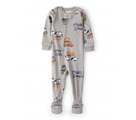 Carters Pijama c/Pie Estampado Micropolar 18M