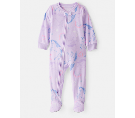 Carters Pijama c/Pie Unicornio Micropolar 24M