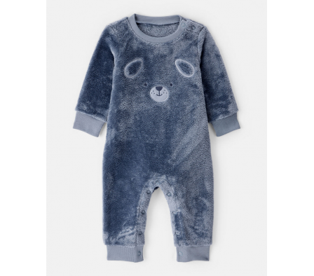 Carters Monito Aterciopelado Azul Perro Niño 6M