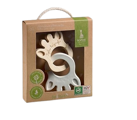 Sophie La Giraffe Anillo Mordedor Caucho y Madera 
