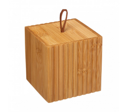 L´InstantDeco Bote de Bambu Para Algodon