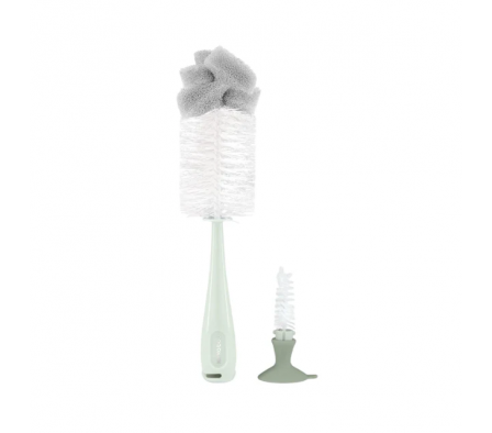 Kikkaboo Cepillo 2en1 p Biberon con Limpiatetina