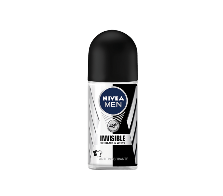 Nivea Desodorante Roll-On Black Whithe 50ml 