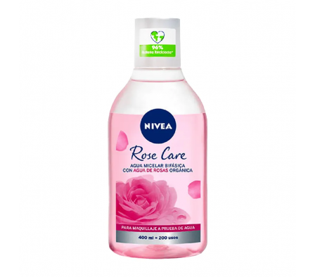 Agua Micellar Bifasico Rose Care 400ml